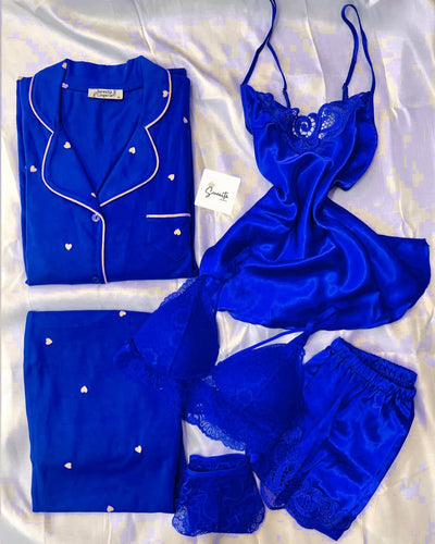 Imported Bridal Silk Nighty & Lingerie Set